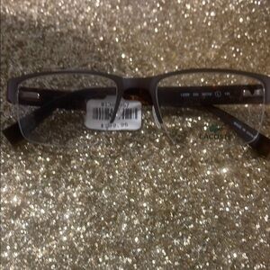 Lacoste Matte Brown Rectangular Glasses